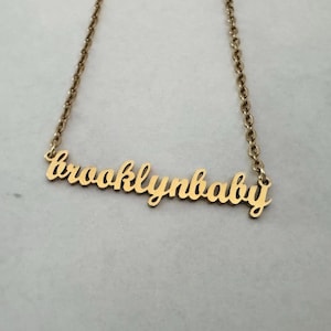 Brooklyn Baby by Lana Del Rey Necklace (Gold)