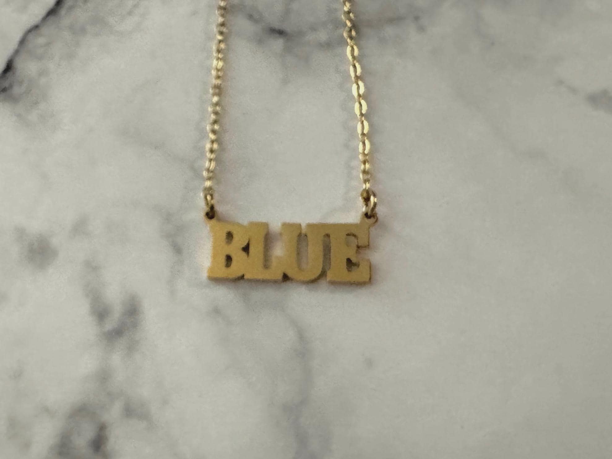 Billie eilish blohsh necklace blue - Etsy 日本