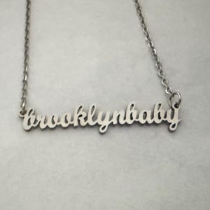 Brooklyn Baby by Lana Del Rey Halskette (Silber)
