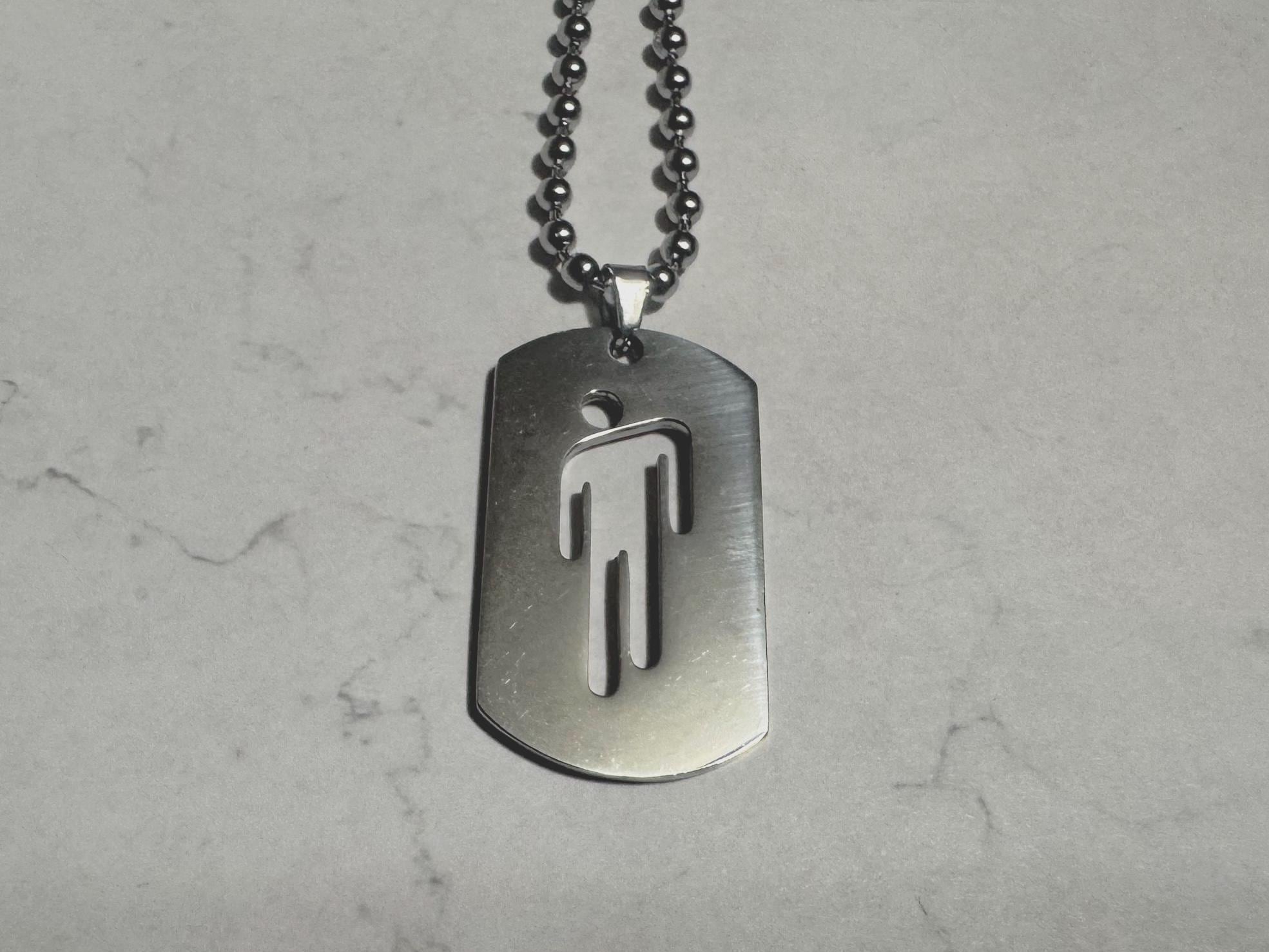 ビリーアイリッシュ　ネックレス BBillIe ネックレス女性のためのステンレス鋼人間のペンダント