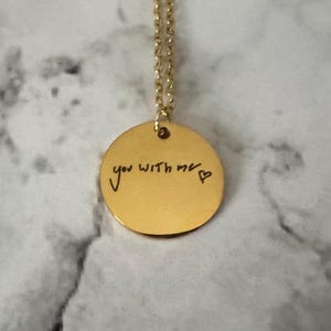 Billie Eilish Handwriting Necklace (Gold)