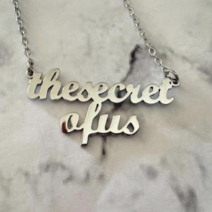 Gracie Abrams The Secret Of Us Necklace (Silver)