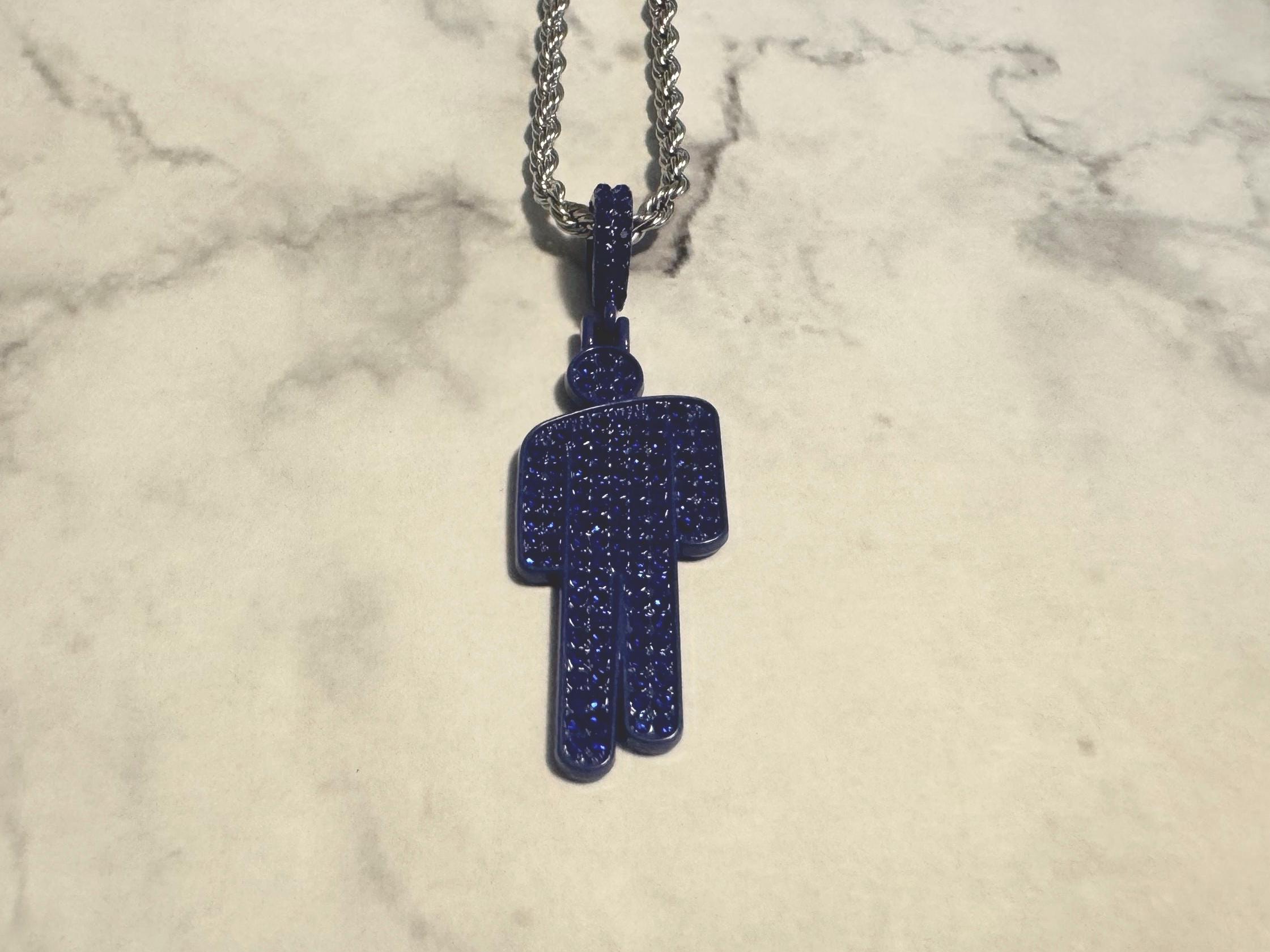 Billie Eilish ネックレス HIT ME HARD AND SOFT Blue Blohsh Necklace - Billie Eilish