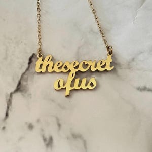 Gracie Abrams The Secret Of Us Necklace (Gold)