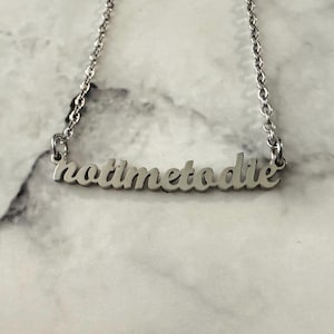 No Time To Die by Billie Eilish Necklace (Silver)