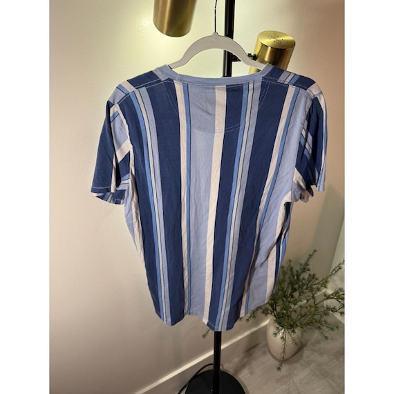 Abercrombie & Fitch, Abercrombie & Fitch Vtg y2k napoleon dynamite Uncle Rico retro blue stripe tee M