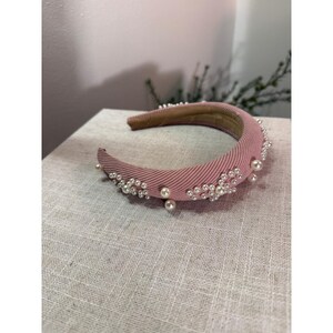 urban outfitters headband girly pearl clusters pink updo summer pretty femme O/S Bild 5
