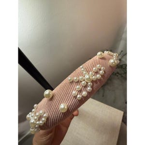 urban outfitters headband girly pearl clusters pink updo summer pretty femme O/S Bild 3