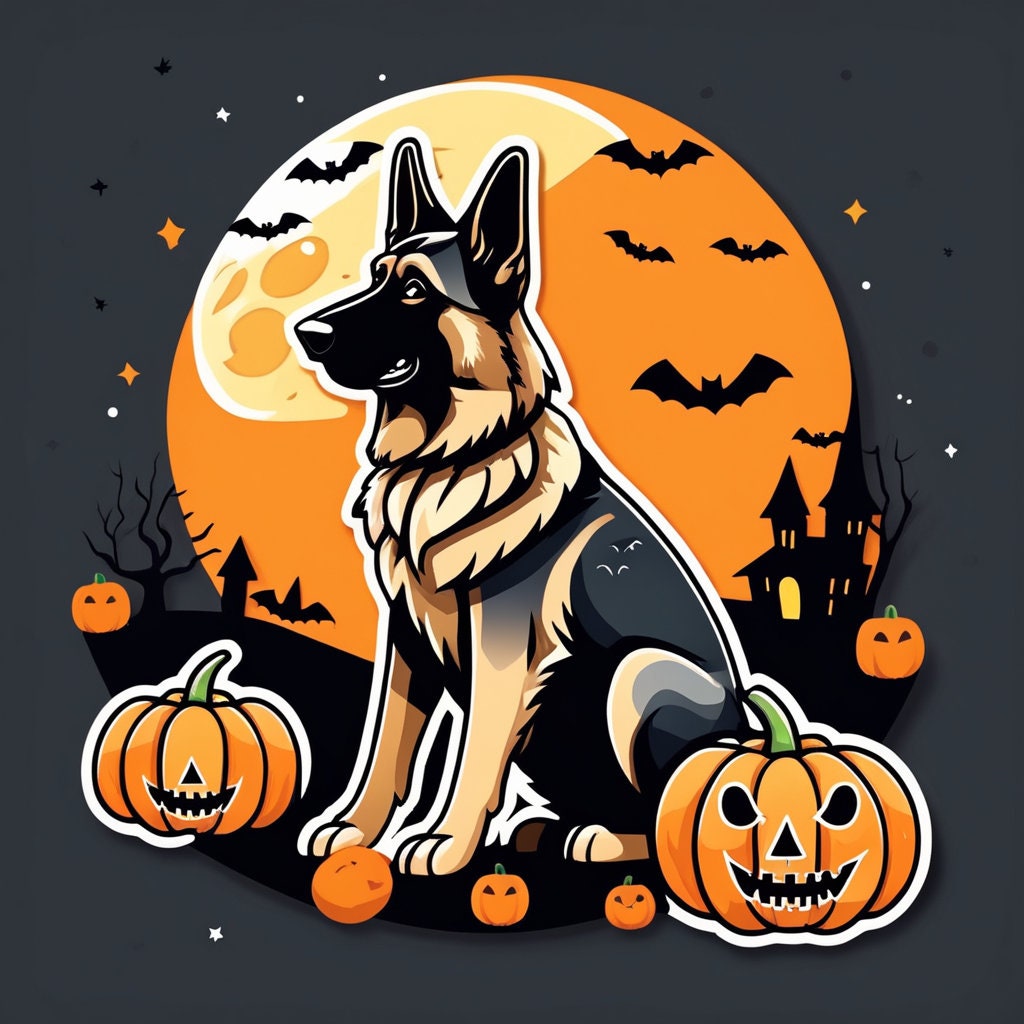 Happy Halloween Trick or Treat German Shepherds Dog in Costumes Puzzle