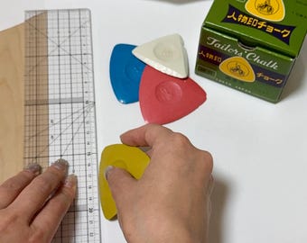 Tiza japonesa para sastre, paquete de 10 unidades – Tiza para marcar costuras, fabricada en Japón.