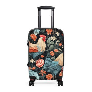 Floral Travel Suitcase | Stylish Carry-On Luggage for Adventurers, Vacationers, and Holiday Travelers, Gifts for Travelers