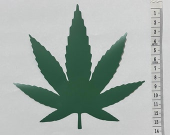 Paquet de feuilles de cannabis en vinyle de 14 cm