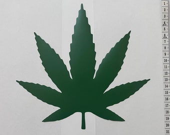 21cm Vinyl Cannabis Leaf Pack