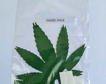 Pack de pasties en vinyle aux feuilles de cannabis