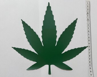 24cm Vinyl Cannabis Leaf Pack