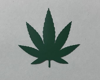 5cm Vinyl Cannabis Leaf Pack