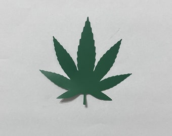 8cm Vinyl Cannabis Leaf Pack