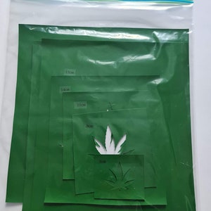Vinyl Cannabis Leaf Stencil Pack