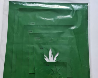 Paquet de pochoirs en feuille de cannabis en vinyle