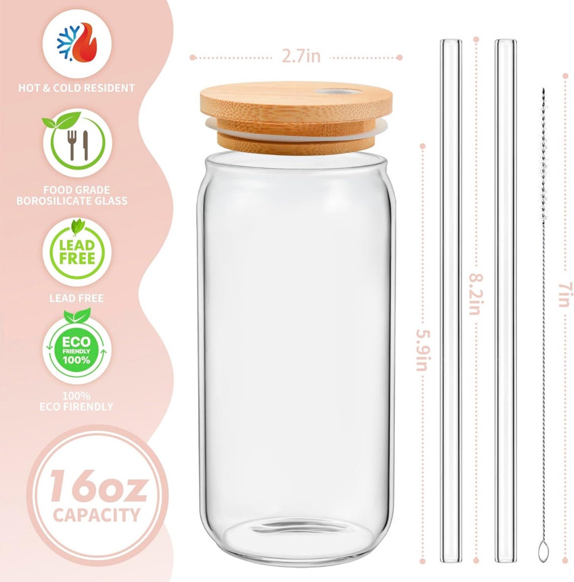 Personalized Customized Gifts for Women, Monogrammed Cute Glass Cup with Lid and Straw, Initial Iced Coffee Cup, Custom Letter Drinking Glasses Personalized Customized Gifts for Women, Monogrammed Cute Glass Cup with Lid and Straw, Initial Iced Coffee Cup, Custom Letter Drinking Glasses