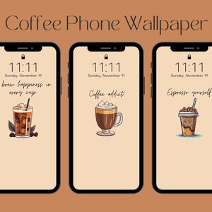Coffee Phone Wallpaper | Coffee Background | Coffee Quote Mobile Wallpaper | Aesthetic Wallpaper | Motivational Quote | HD Background