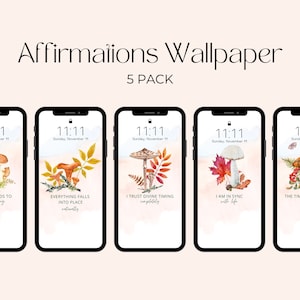 Affirmation Phone Wallpaper | Aesthetic Phone Wallpaper | Motivation Wallpaper | HD Mobile Wallpaper | Mushroom Phone Background