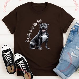 PitBull T-Shirt, Pet Lover Gift, Dog Lover Tee, Bully Shirt, Cute Dog Shirt, Puppy Tee, Animal Lover Gift for Pitbull Lover, Adorable Dog