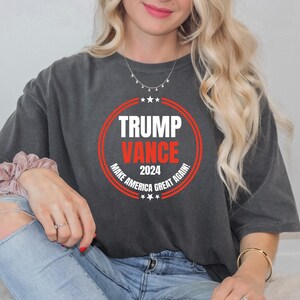 Comfort Colors Trump Vance 2024 Shirt: Republican Pride