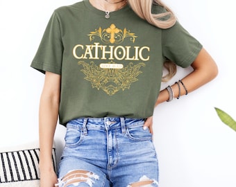 Vintage Catholic Since 33 A.D. T-Shirt: Christian Faith Tee