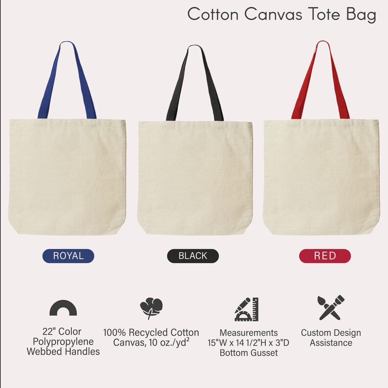 cotton canvas tote bag