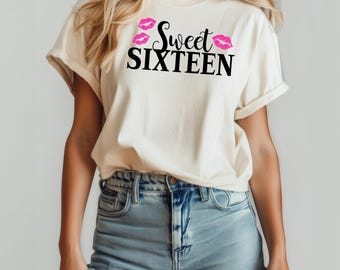 Camiseta de dieciséis años: atuendo de fiesta adolescente a la moda