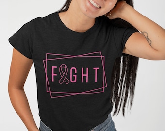 Handmade Breast Cancer Awareness T-Shirt: Cancer Warrior Support Shirt