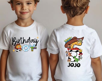 Toy Story Birthday Boy Shirt: Custom Name & Age, Pixar Party