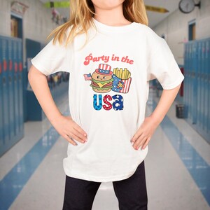 Party in the Usa Kids Shirt, 4th of July Kids Shirts, Independence Day Gift for Kids, Memorial Day Toddler Shirt, Red White Blue T-shirt