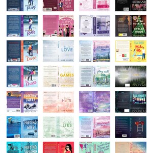 Contemporary & Historical Romance Mini Book Covers | Printable Bundle (Digital Download) image 3