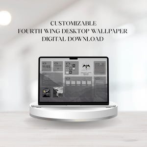 Vierte Flügel Tapete | BookTok Computer Bildschirmschoner (Digitaler Download)