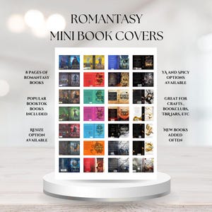 Más de 300 miniportadas de libros de fantasía romántica / Manualidades literarias (descarga digital)