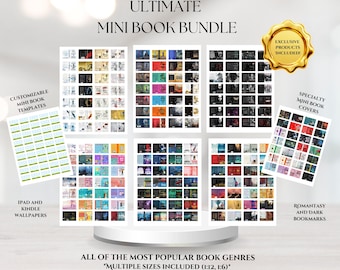 Ultimatives Mini-Buchhüllen-Bundle | 1400+ druckbare Cover (Digitaler Download)
