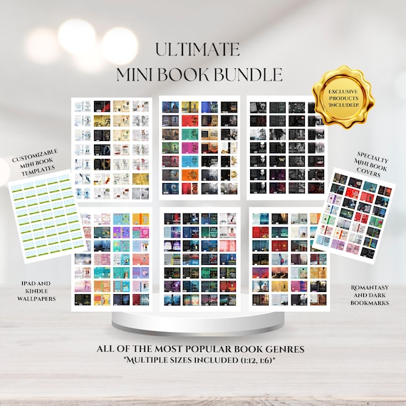 Ultimate Mini Book Cover Bundle | 1400+ Printable Covers (Digital Download)