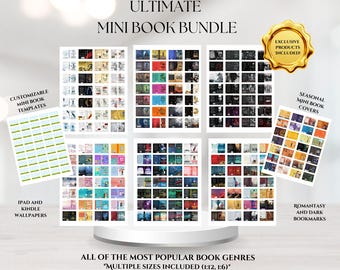 Ultimate Mini Book Cover Bundle | 1400+ Printable Covers for Bookish Crafts (Digital Download)