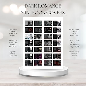 Donkere romantische mini-boekomslagen | Dark, maffia en pittige boeken (digitale download)