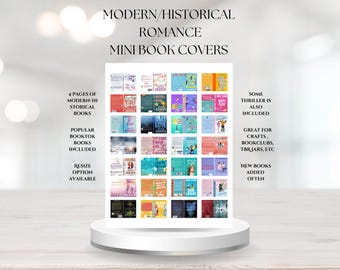 300+ CONTEMPORARY/Historical/Fiction Mini Book Covers | Covers for Bookish Projects | Mini Library, Tbr Jars, Etc | Instant Digital Download
