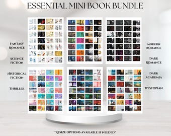 Paquete esencial de mini portadas para libros / Más de 800 portadas imprimibles (descarga digital)
