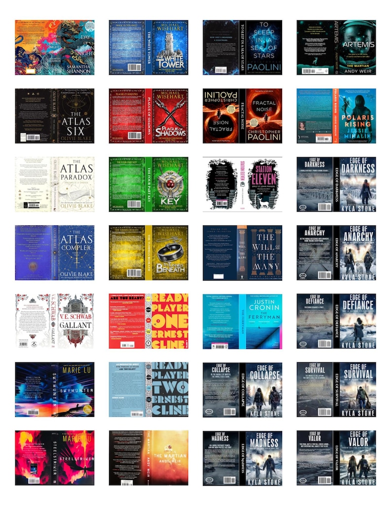 Ensemble essentiel de mini-couvertures de livres | Plus de 800 couvertures imprimables (téléchargement numérique) image 12