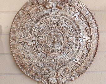 Aztec calendar. Exact replica of the 