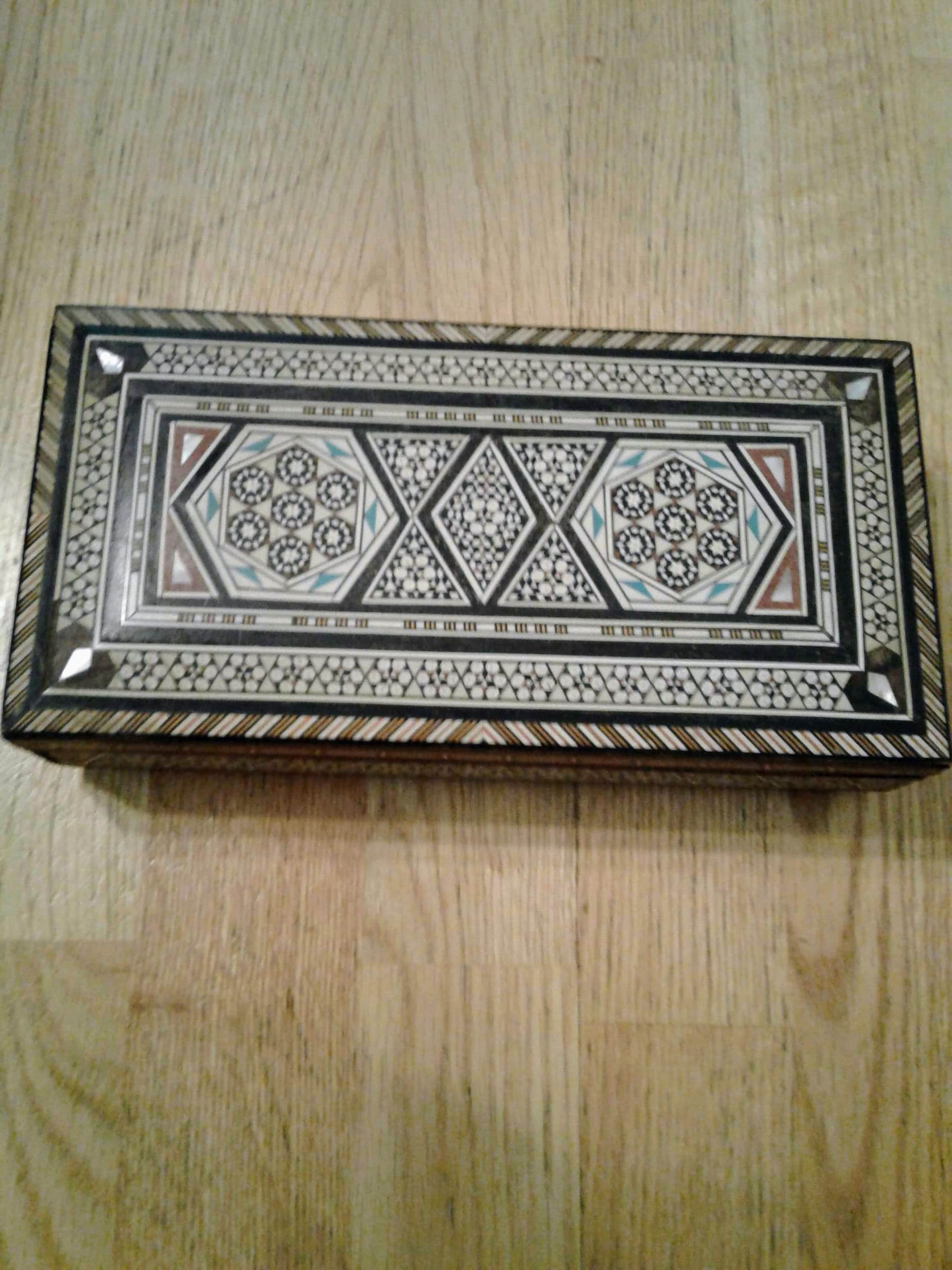 Moroccan Decorative, Jewlery Box, Mother of Pearl