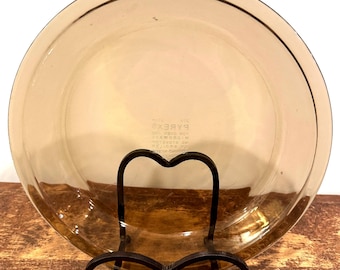 Vintage Amber Brown PYREX 209 9” Glass Pie Plate