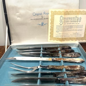 Antique Original Rogers Knife Set of 8 The International Silver Company