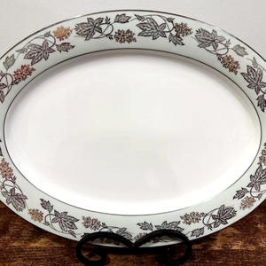 Vintage Noritake China Silvine 16” Oval Serving Platter