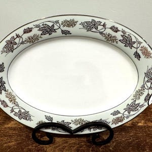 Vintage Noritake China Silvine 12” Oval Serving Platter